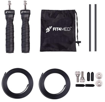 Скакалка для упражнений на металлических подшипниках, регулируемая для боксерского кроссфита, 3 м