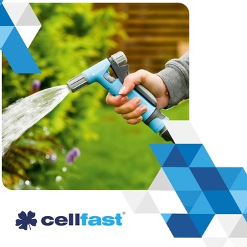 Садовый шланг 1/2 дюйма, 20 м НАБОР Cellfast Ideal + соединители Hydron GUN, 5 шт.