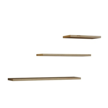 KOMPLET 3 PÓŁEK WISZĄCYCH HANG 3X DĄB ARTISAN