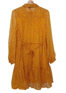 Vero Moda pomarańczowa sukienka mini koszulowa M
