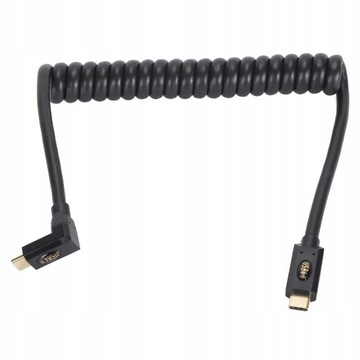 KABEL DO ŁADOWANIA USB-C ZWIJANY SPRĘŻYNA SPIRALNY 1M