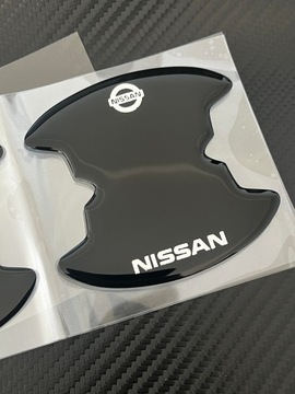 NISSAN Naklejki ochronne pod klamki samochodu MOCNA FOLIA do auta 8 sztuk