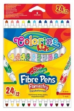 Flamastry dwustronne Colorino Kids 12/24 kolory (3