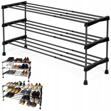 REGAŁ NA BUTY OBUWIE STOJAK ROZSUWANY ORGANIZER REGULOWANA SZEROKOŚĆ PÓŁKI