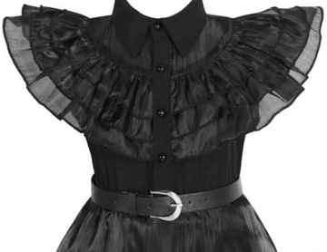 НАРЯД ПЛАТЬЕ СРЕДА АДДАМС КОСПЛЕЙ ДЛЯ ВЗРОСЛЫХ М 164/170