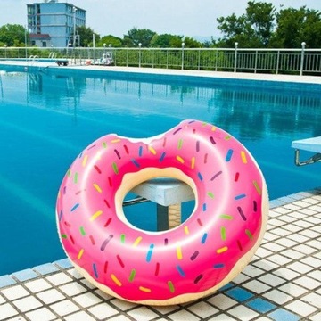 Duże Koło Plażowe Dmuchane do Pływania Basen 56265