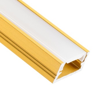 Алюминиевый профиль для светодиодных лент SURFACE MOUNTED GOLD, 2м