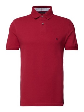 Tommy Hilfiger bordowa koszulka polo męska MW0MW17770 rozmiar M