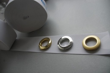 TAŚMA USZTYWNIĄJĄCA DO PRZELOTEK SZTYWNIK BIAŁA10 CM FIRANKA ZASŁONKA