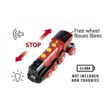 RED BRIO 33592 АККУМУЛЯТОРНЫЙ ЛОКОМОТИВНЫЙ ПОЕЗД