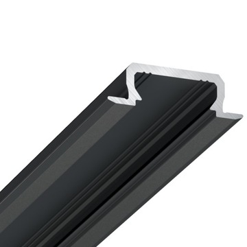 Profil listwa LED STUDIO PW-25 wpuszczany płtyki czarny 1m