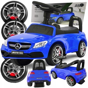 JEŹDZIK PCHACZ CHODZIK AUTO DLA DZIECKA MERCEDES DUŻE KOŁA MELODIE KLAKSON
