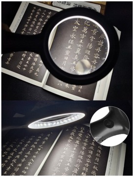 ЛУПА РУЧНАЯ ЛАМПА ДЛЯ ЧТЕНИЯ 30X 60X 33 LED USB