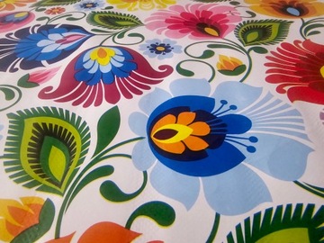 ЦВЕТНАЯ ФОЛК Клеенка НАРОДНАЯ ЛОВИЦКА 180x140