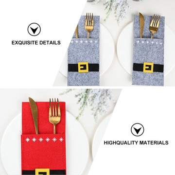 Рождественский карманный чехол для столовых приборов