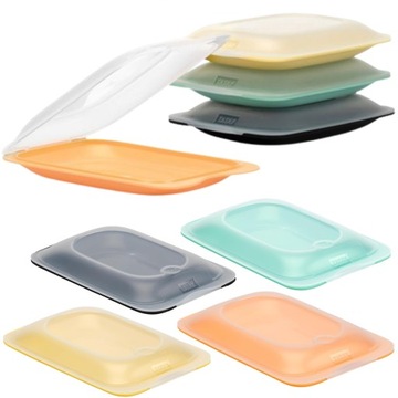 Pojemniki do lodówki na wędlinę ser sushi 4 x Pojemnik Mini Tatay Pastelowe