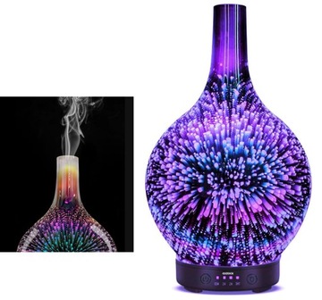 УВЛАЖНИТЕЛЬ ВОЗДУХА 3D НОЧНИК СТЕКЛЯННЫЙ ДИФФУЗОР Ароматерапия