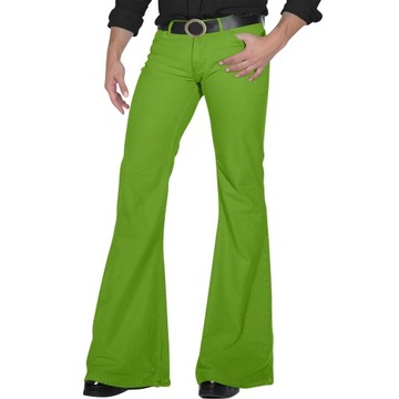 Men'S Retro Disco Flared Pants Loose Stretch Vinta