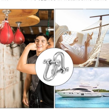 ШАКЕЛЬ ПРЯМАЯ ПРОДОЛЬНАЯ ОЦИНКОВАННАЯ 8ММ