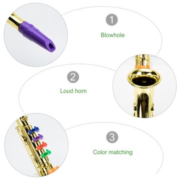 ИГРУШКА-САКС МУЗЫКАЛЬНЫЙ ЗОЛОТОЙ САКСОФОН