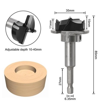 Сверла 35 мм, пила, кольцевая пила для деревообработки, твердое тело