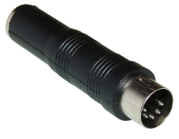 Przejście DIN5 wt (180stopni) - Jack 6,3mm gn