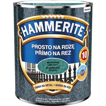 Hammerite prosto na rdzę młotkowy zielony 0,7l