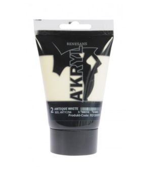RENESANS A'KRYL Farba akrylowa 100 ml 02-Biel Antyczna