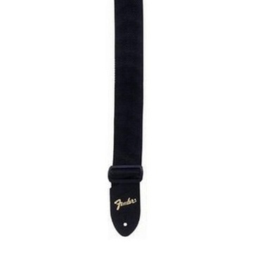 Pasek do gitary Fender Black Strap Gold Logo