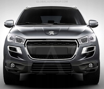 PEUGEOT 4008 - CHROM LIŠTA SKŘÍŇKA MASKA MŘÍŽKY NÁRAZNÍKU TUNING