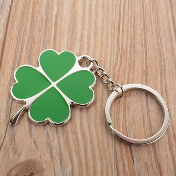 БРЕЛОК ЧЕТЫРЕХЛИСТНИКОВЫЙ КЛЕВЕР LUCKY