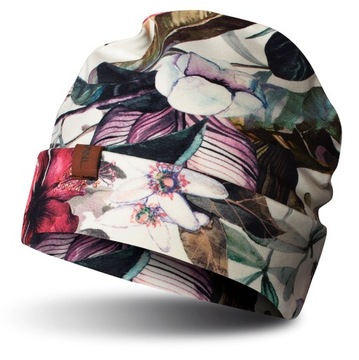 CZAPKA BEANIE JESIENNO-ZIMOWA KOLOROWA