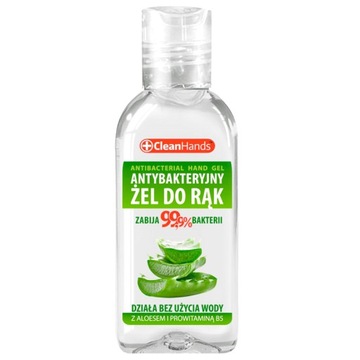 ŻEL ANTYBAKTERYJNY do RĄK 50ml z Wit. B5 i ALOESEM