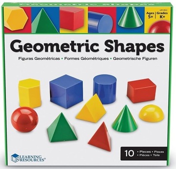 Bryły geometryczne Learning Resources przestrzenne 10 elementów