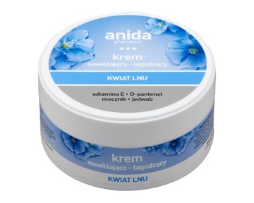 Anida Krem nawilżająco-łagodzący kwiat lnu 125 ml