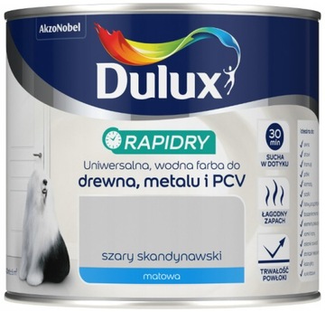 RAPIDRY farba do drewna Szary Skandynawski MAT 0,4