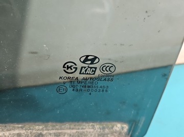 SKLO (OKNO) DVEŘE ZADNÍ LEVÝ HYUNDAI TERRACAN HB 5D 04-07