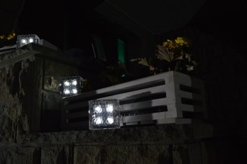 СОЛНЕЧНАЯ БРУСТОЧКА, СТЕКЛЯННЫЙ КАМЕНЬ, LED, 5 ШТ.