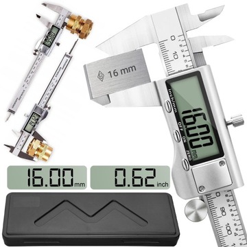 SUWMIARKA ELEKTRONICZNA ZE STALI NIERDZEWNEJ WYŚWIETLACZ LCD, PROFESJONALNA