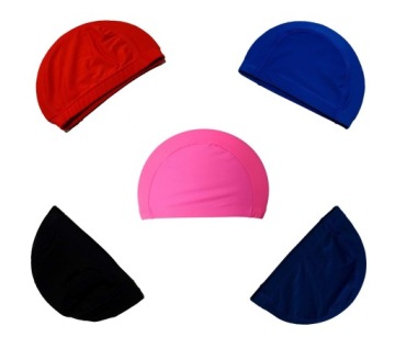 ТКАНЕВАЯ ШАПОЧКА ДЛЯ ПЛАВАНИЯ В БАССЕЙНЕ, ЧЕРНАЯ