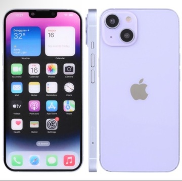 Макет цветного экрана iPhone 14 в разных цветах