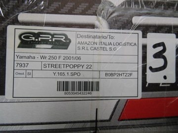 Uklad wydechowy GPR Yamaha Wr 250 F 2001/06 GPR Street Poppy