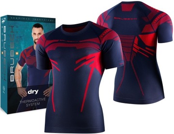 BRUBECK DRY TERMOAKTYWNY T-SHIRT DO TURYSTYKI -S