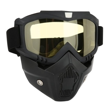 ВОЕННАЯ МАСКА ТУМАННАЯ МАСКА ЖЕЛТАЯ