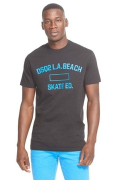 DSQUARED2 t-shirt r. L dsq2 l.a. beach ŚWIETNA KOSZULKA