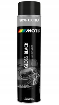 MOTIP LAKIER AKRYLOWY SPRAY CZARNY POŁYSK 600ml