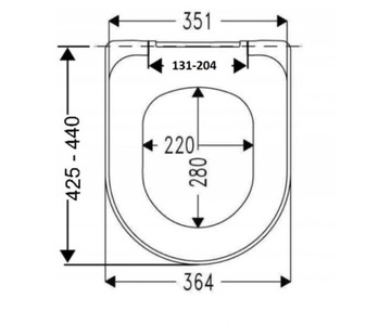 Сиденье для унитаза Roca Hall, сменное A801622004, 50 см
