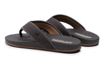 SKECHERS JAPONKI MĘSKIE BRĄZOWE WSUWANE 41 ŻGC