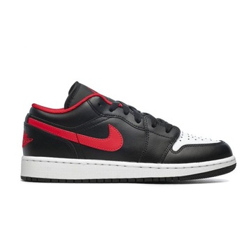 Buty Nike AIR JORDAN 1 LOW, czarne męskie skórzane 553558-063 47 1/2