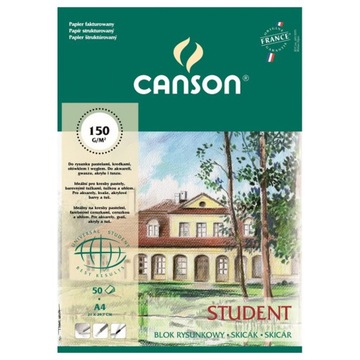 Blok do rysunku Canson Student - A4, 150 g, 50 ark